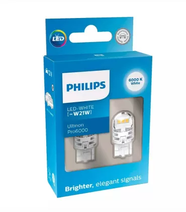Philips LED white Ultinon Pro6000 W21W 12V W3x16d (11065CU60X2)