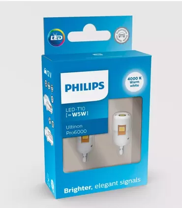 Philips LED white Ultinon Pro6000 T10 W5W 4000K (11961WU60X2)
