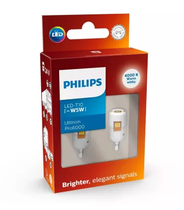 Philips LED білий Ultinon Pro6000 W5W 24V 4000К (24961WU60X2)