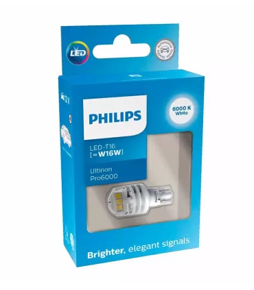 Philips LED white Ultinon Pro6000 W16W 12V 1x9,5d (11067CU60X1)