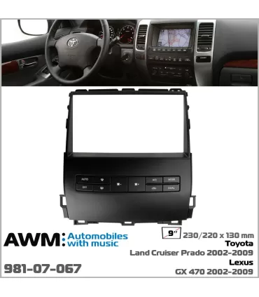 Переходная рамка AWM Toyota Land Cruiser Prado 120, Lexus GX 470 (981-07-067)