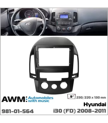 Переходная рамка AWM Hyundai i30 (981-01-564)
