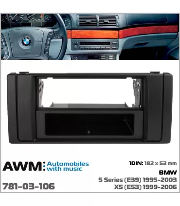 Переходная рамка AWM BMW 5, E39, X5, E53 (781-03-106)