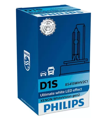 Philips D1S WhiteVision gen2 5000K +120% (85415WHV2C1)