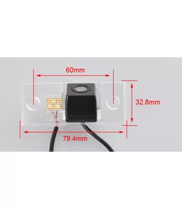 Штатна камера заднього виду MYWAY MW-6062 для SKODA Fabia I-II (1999-2013), Yeti (2009-2013)  MW-6062 AHD