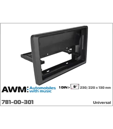 Перехідна рамка універсальна AWM для переходу 1 DIN на 9" (781-00-301)