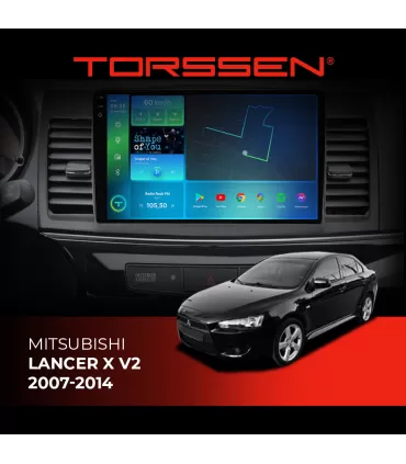 Штатная магнитола Torssen 2K Mitsubishi Lancer X V2 2007-2014 F98256 4G Carplay DSP
