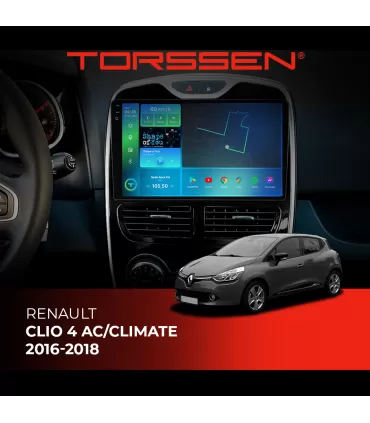 Штатная магнитола Torssen 2K Renault Clio 4 AC/Climate 16-18 F98256 4G Carplay DSP