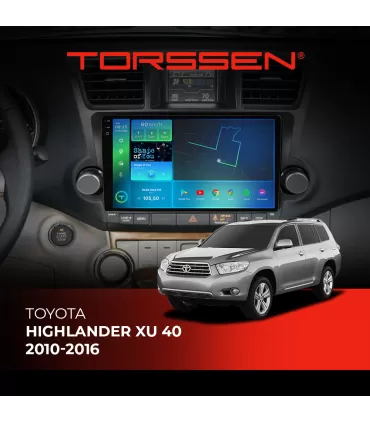 Штатная магнитола Torssen 2K Toyota Highlander XU 40 2010-2016 F108256 4G Carplay DSP