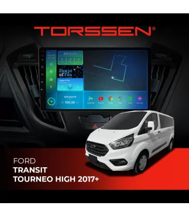 Штатная магнитола Torssen Ford Transit Tourneo high 17+ F108256 4G Carplay