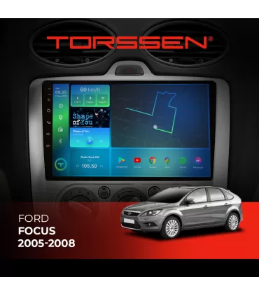 Штатная магнитола Torssen Ford Focus 05-08 F98256  4G Carplay DSP