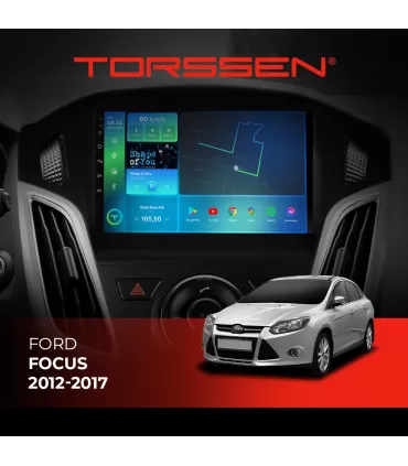 Штатная магнитола Torssen Ford Focus 12-17 черн.глянец с кнопками TOP F98256 4G Carplay DSP