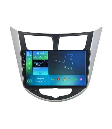 Штатная магнитола Torssen Hyundai Accent 2011-2018 silver+black F98256 4G Carplay DSP