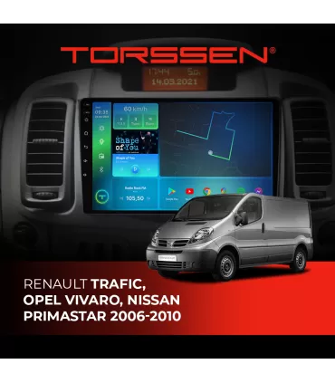 Штатная магнитола Torssen Renault Trafic, Opel Vivaro, Nissan Primastar 06-10 F108256 4G Carplay DSP
