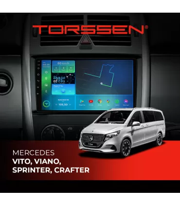 Штатная магнитола Torssen Mercedes Vito,Viano,Sprinter,Crafter F98256 4G Carplay