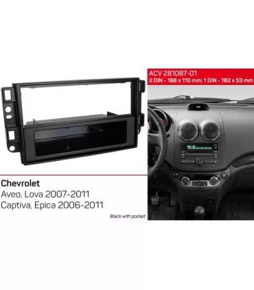 Перехідна рамка ACV Chevrolet Aveo, Captiva, Epica (281087-01)