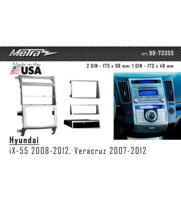 Переходная рамка Metra Hyundai iX-55, Veracruz (99-7335S)