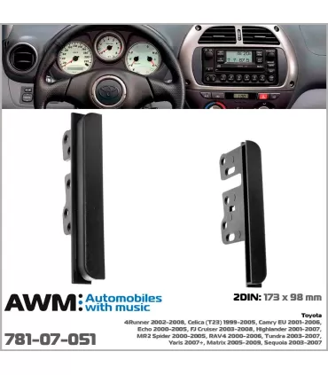 Перехідна рамка AWM Toyota 2 DIN (781-07-051)