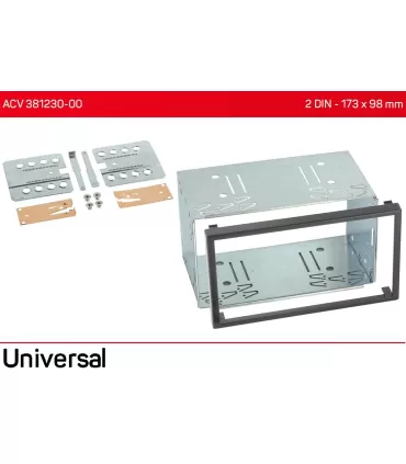 Установочный набор универсальный (Kit) для крепления 2 DIN магнитол ACV 381230-00