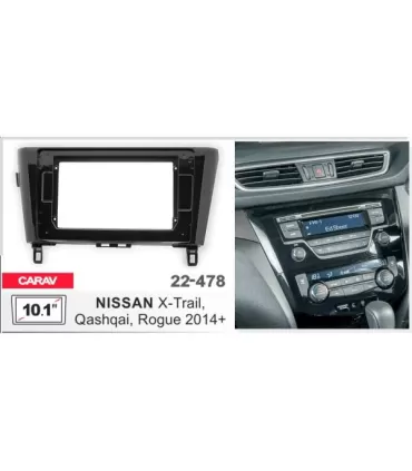 Переходная рамка Carav Nissan X-Trail, Qashqai, Rogue (22-478)