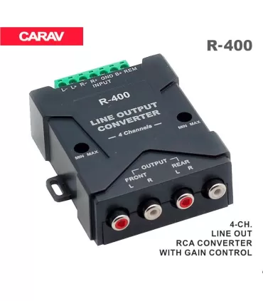 Перетворювач рівня сигналу Carav 4-х канальний (R-400)
