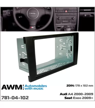 Перехідна рамка AWM Audi A4, Seat Exeo (781-04-102)