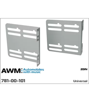 Кріпильні вуха AWM для установки 2 DIN магнітол універсальні (781-00-101)