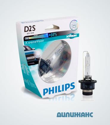 Ксеноновая лампа Philips D2S +50% X-Treame Vision 85122XV