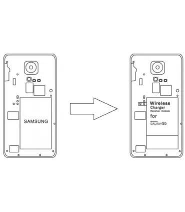 Модуль для беспроводной зарядки ACV 240000-25-04 Inbay для Samsung Galaxy S5 (установка под крышку)