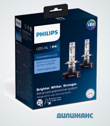 Світлодіодні лампи Philips LED-HL H4 X-treme Ultinon